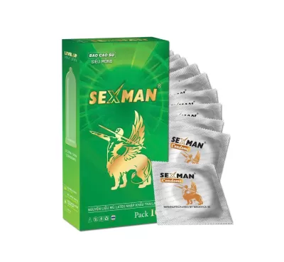 Bao Cao Su SexMan Siêu Mỏng Lớn Hộp 10 Cái